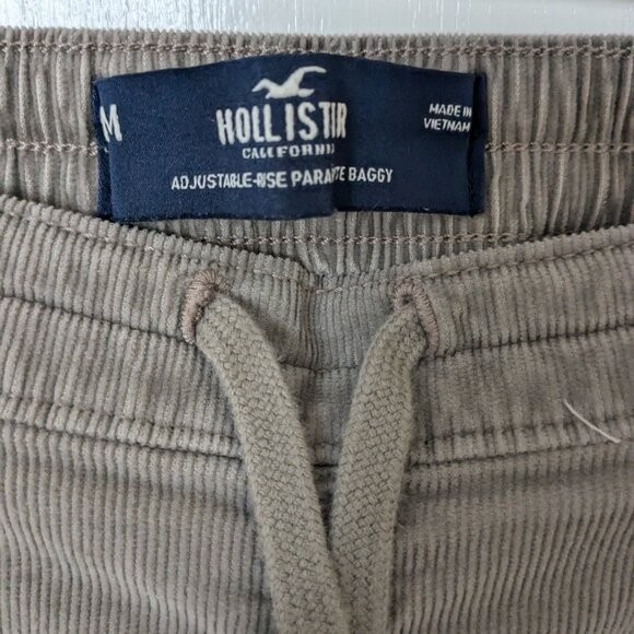 Bundle of Hollister corduroy wide leg or joggers style pants, sz med - Picture 4 of 9